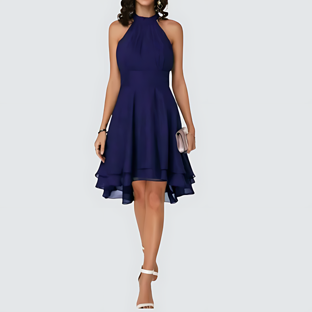 VESTIDO ELEGANTE COM BABADOS