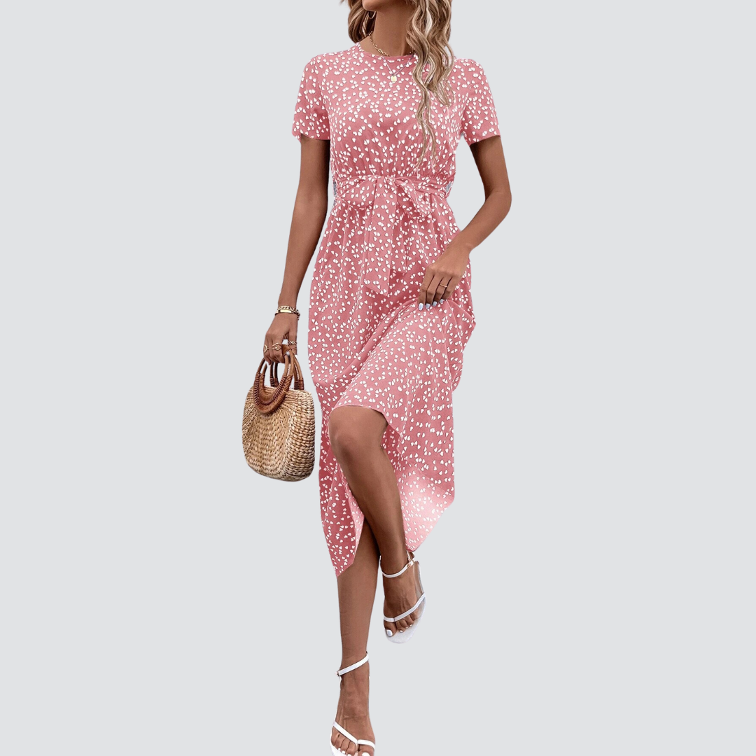 VESTIDO MÍDI TRANSPASSADO